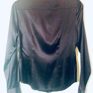 I.N.C. Burgandy Silk button front shirt 6